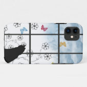 ウィンドウ内のネコ Case-Mate iPhoneケース (裏面(横))