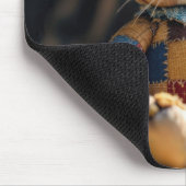 ウィンドウ内のパッチワークキルトCat マウスパッド (コーナー)