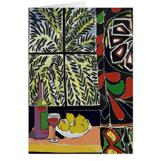 ウィンドウ内のワイン抽象芸術 (正面)