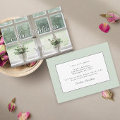 ウィンドウ内の植物の新しいアドレス通知 案内状