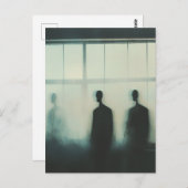 ウィンドウ内の3幽霊 ポストカード (正面/裏面)