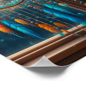 ウィンドウ内のDreamcatcher紅葉 ポスター (角)