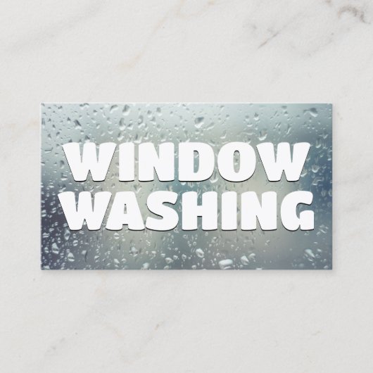 ウィンドウ洗浄 名刺 (正面)