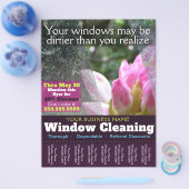 ウィンドウ清掃ビジネスカスタム8x11プロモーション チラシ (シングル)