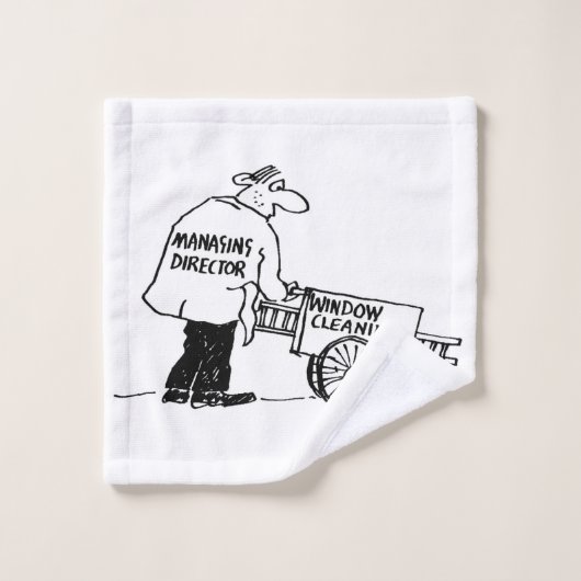 ウィンドウ清掃用カート付きウィンドウクリーナー ウォッシュタオル (ウォッシュタオル)