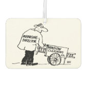 ウィンドウ清掃用カート付きウィンドウクリーナー カーエアーフレッシュナー (裏面)