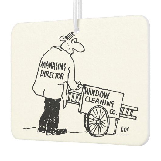 ウィンドウ清掃用カート付きウィンドウクリーナー カーエアーフレッシュナー (左)