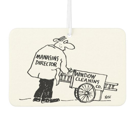 ウィンドウ清掃用カート付きウィンドウクリーナー カーエアーフレッシュナー (正面)