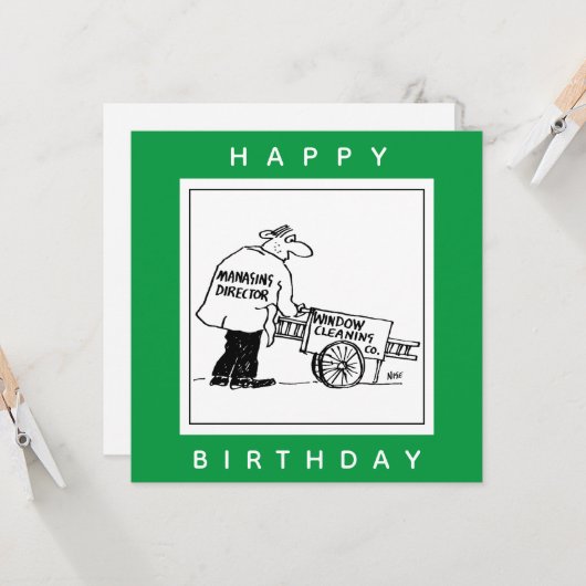 ウィンドウ清掃用カート付きウィンドウクリーナー カード (正面/裏面インサイチュ)