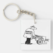 ウィンドウ清掃用カート付きウィンドウクリーナー キーホルダー (正面)