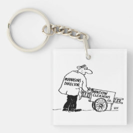 ウィンドウ清掃用カート付きウィンドウクリーナー キーホルダー