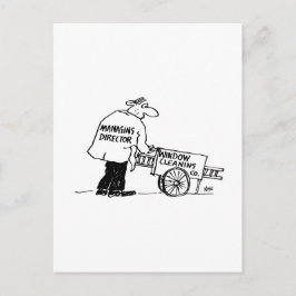 ウィンドウ清掃用カート付きウィンドウクリーナー ポストカード