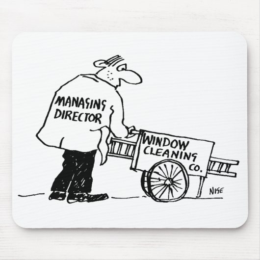 ウィンドウ清掃用カート付きウィンドウクリーナー マウスパッド (正面)