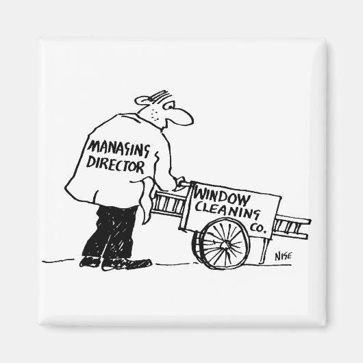 ウィンドウ清掃用カート付きウィンドウクリーナー マグネット (正面)