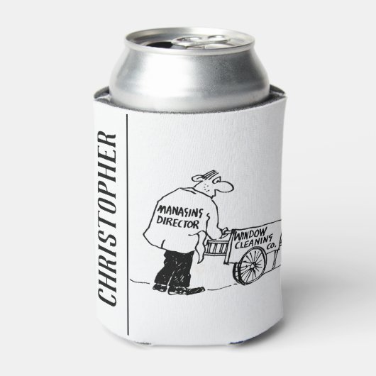 ウィンドウ清掃用カート付きウィンドウクリーナー 缶クーラー (缶正面)