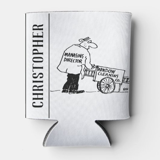 ウィンドウ清掃用カート付きウィンドウクリーナー 缶クーラー (正面)