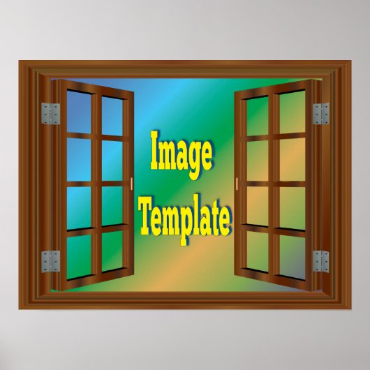 ウィンドウ素晴らし独自の作成 ポスター (正面)