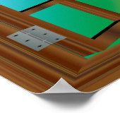 ウィンドウ素晴らし独自の作成 ポスター (角)