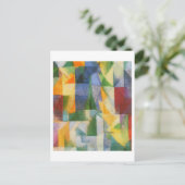 ウィンドウ絵を描ズbyロバート・ドローネー ポストカード (スタンド正面)