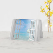 ウィンドウ航海の悔やみや弔慰 カード (黄色い花)