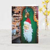 ウィンドウ表示サンタ カード (黄色い花)