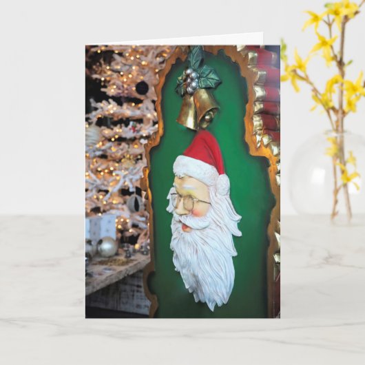 ウィンドウ表示サンタ カード (黄色い花)