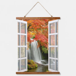 ウィンドウ表示自然の平和 吊り下げ型タペストリー