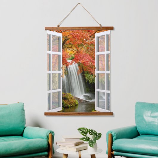 ウィンドウ表示自然の平和 吊り下げ型タペストリー (リビング)