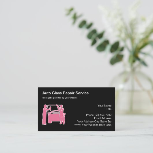 ウィンドウ車のの修復および太陽の名刺 名刺 (スタンド正面)