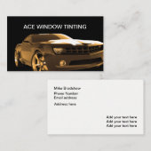 ウィンドウ車のの着色 名刺 (正面/裏面)