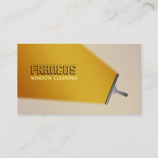 ウィンドウ・クリーナの名刺 名刺 (正面)