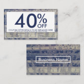 ウィンドウ·クーポン·カード 割引カード (正面/裏面)