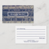 ウィンドウ・コメント・カード 名刺 (正面/裏面)