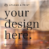 ウィンドウ シール あなただけのデザインをアップロード 12” x 12” ウィンドウサイン (シート2)