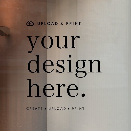 ウィンドウ シール あなただけのデザインをアップロード 12” x 12” ウィンドウサイン