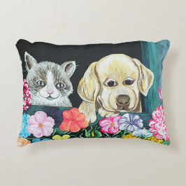 ウィンドウ・ボックスは枕、綿をかわいがります アクセントクッション