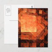 ウィンドウ ライト モダン幾何学抽象アート ポストカード (正面/裏面)