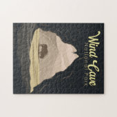 ウィンドケーブナショナルパークイラストレーショントラベルアート ジグソーパズル (横)