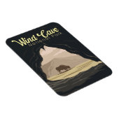 ウィンドケーブナショナルパークイラストレーショントラベルアート マグネット (右側)