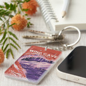 ウィンドケーブナショナルパークサウスダコタヴィンテージ キーホルダー (正面右)