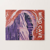 ウィンドケーブナショナルパークサウスダコタヴィンテージ ジグソーパズル (横)