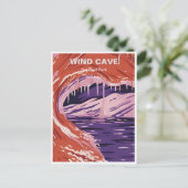 ウィンドケーブナショナルパークサウスダコタヴィンテージ ポストカード (スタンド正面)