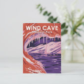 ウィンドケーブナショナルパークサウスダコタヴィンテージ ポストカード (スタンド正面)