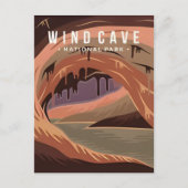 ウィンドケーブナショナルパークサウスダコタヴィンテージ ポストカード (正面)