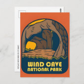 ウィンドケーブナショナルパークサウスダコタヴィンテージ ポストカード (正面/裏面)