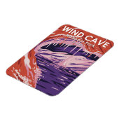 ウィンドケーブナショナルパークサウスダコタヴィンテージ マグネット (左側)