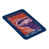 ウィンドケーブナショナルパークサウスダコタ動揺してー マグネット (右側)