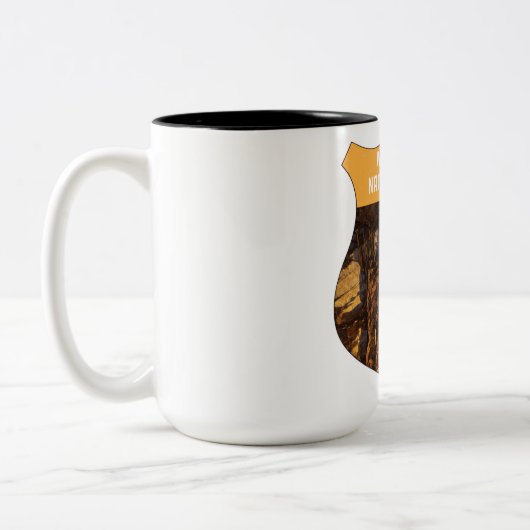 ウィンドケーブナショナルパークレトロボクストワークサウスダコタ ツートーンマグカップ (左)