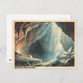 ウィンドケーブナショナルパークヴィンテージ ポストカード (正面/裏面)