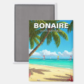 ウィンドサーファーズインボネアオランダ カリブの マグネット (正面/裏面)